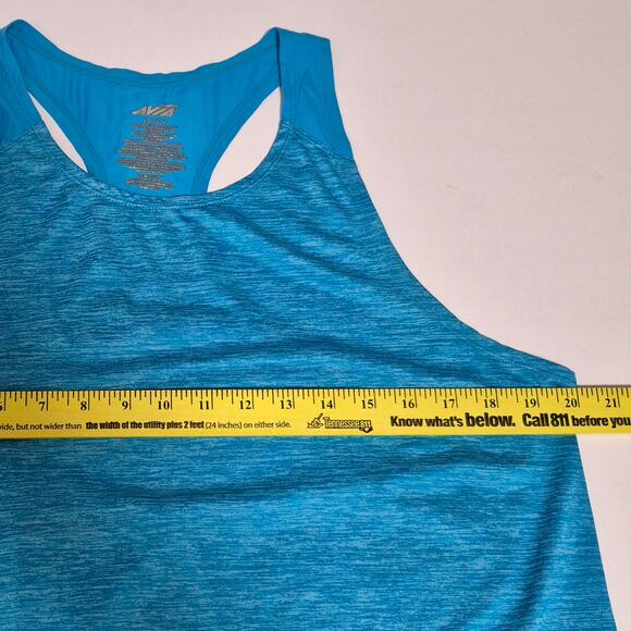 Avia Womens Large Blue Tank Top T-back Round Neckline - Picture 5 of 7